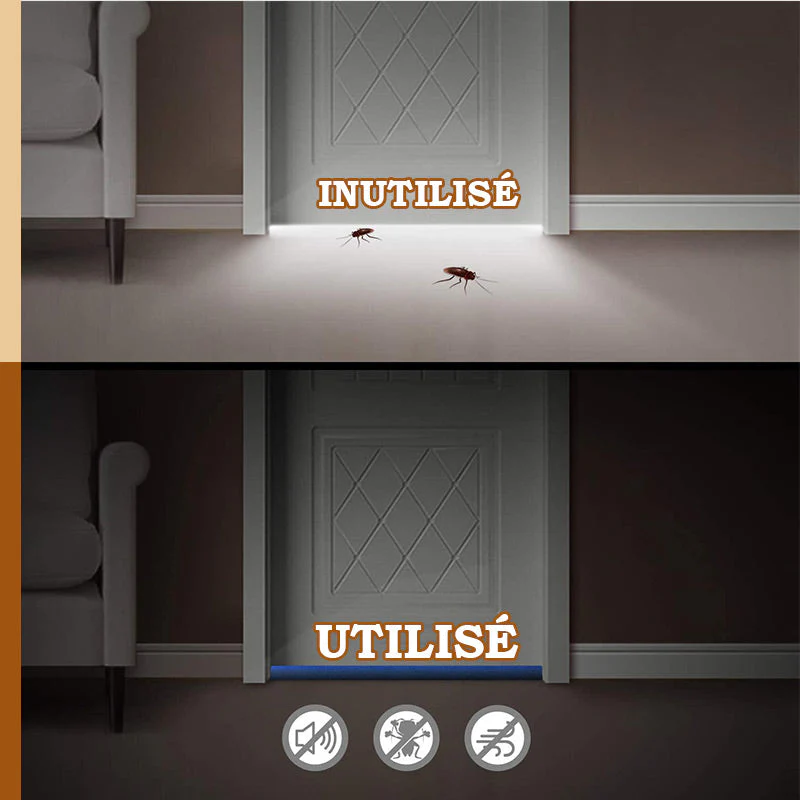 🚪 ACHETEZ-EN 2, RECEVEZ-EN 3 ! ✨ Bande d'étanchéité pour portes et fenêtres - Isolation autocollante contre les courants d'air, le froid et le bruit, avec profil résistant aux intempéries 🌬️🔇 - Image 4