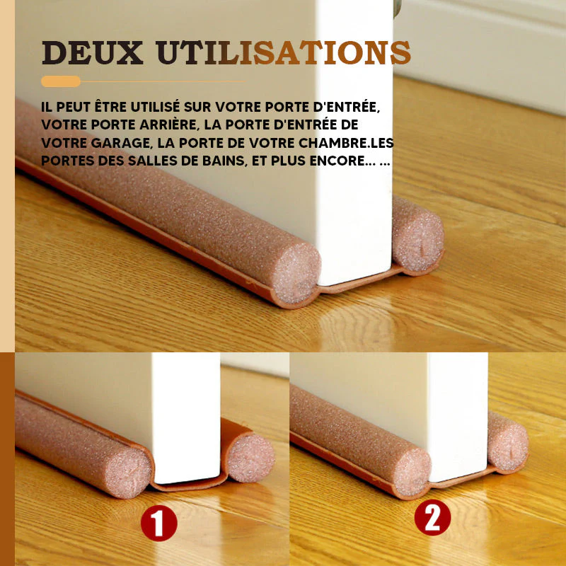 🚪 ACHETEZ-EN 2, RECEVEZ-EN 3 ! ✨ Bande d'étanchéité pour portes et fenêtres - Isolation autocollante contre les courants d'air, le froid et le bruit, avec profil résistant aux intempéries 🌬️🔇 - Image 5