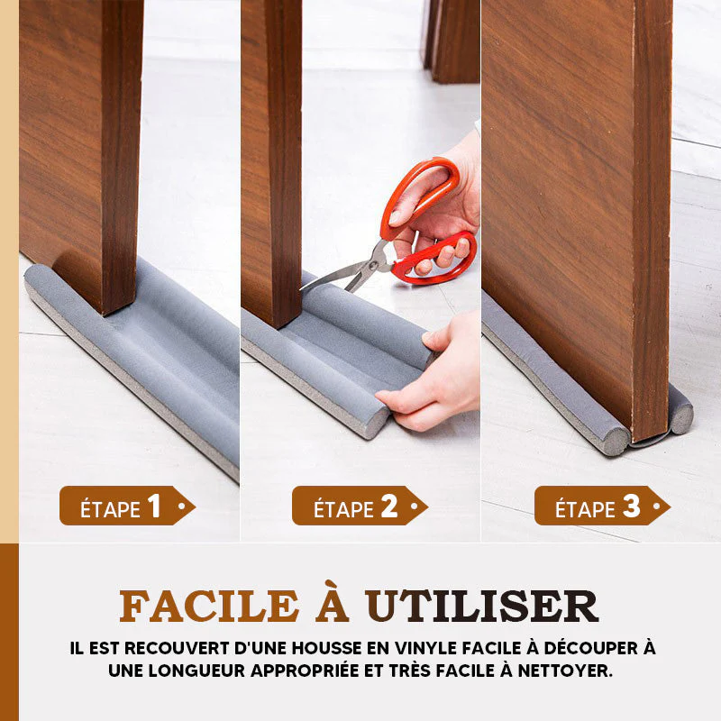 🚪 ACHETEZ-EN 2, RECEVEZ-EN 3 ! ✨ Bande d'étanchéité pour portes et fenêtres - Isolation autocollante contre les courants d'air, le froid et le bruit, avec profil résistant aux intempéries 🌬️🔇 - Image 8