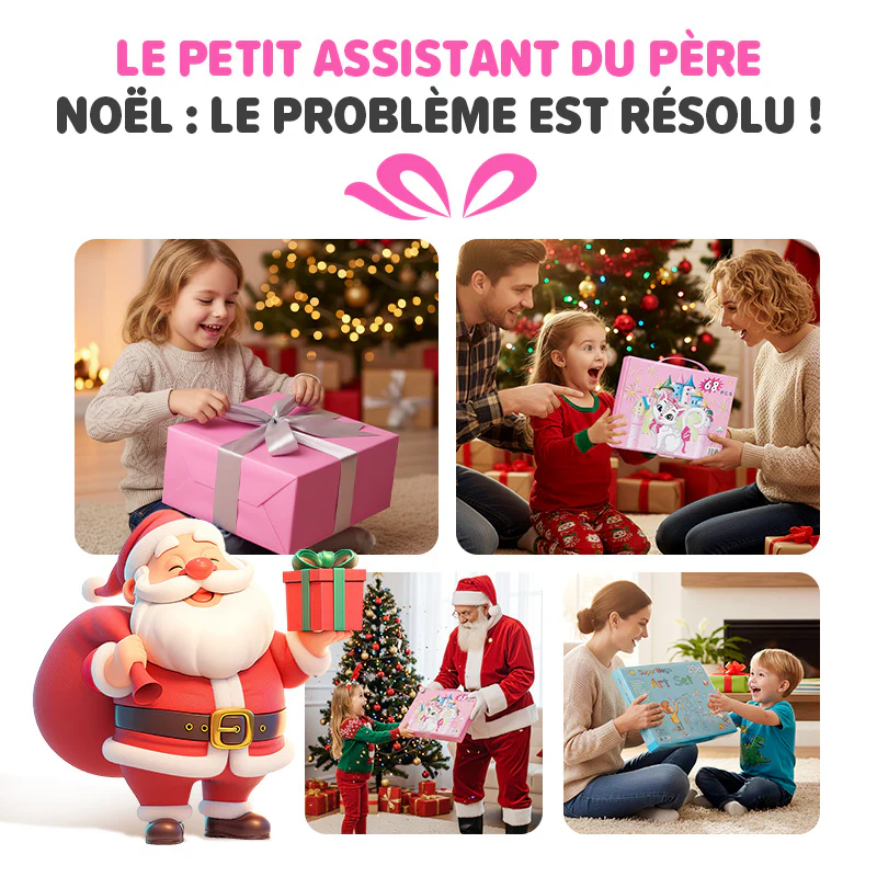 📢📢60% DE RÉDUCTION !!! ✨ Kit Artistique 6-en-1 Enfant - 208 Pièces, Chevalet Double Face, Matériaux Sûrs, Idéal pour Développer la Créativité 🎨✨ - Image 7