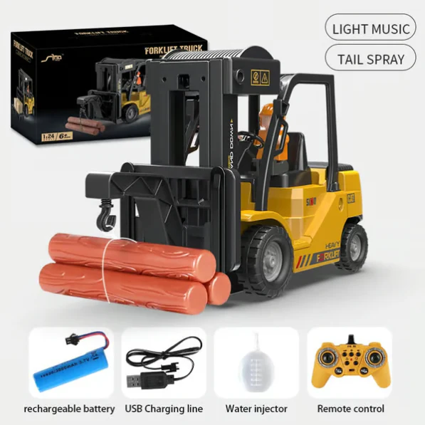 🔥 Remise de 50% pour une durée limitée🔥 Pelle télescopique RC pour enfants avec lumières, musique et pulvérisation ⚡ Livraison gratuite - Image 13