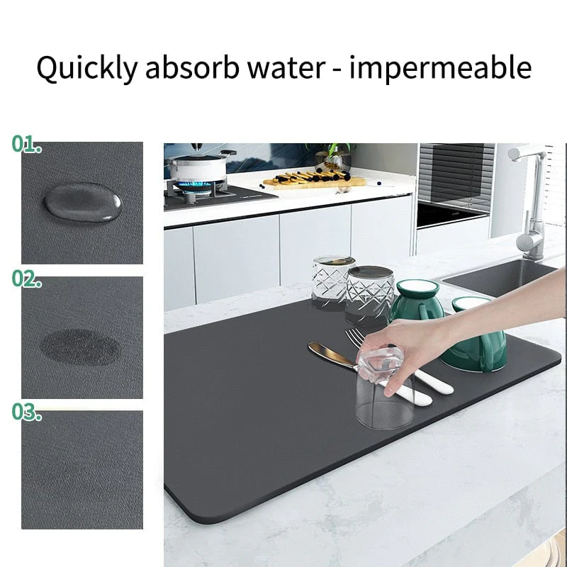 📢50% de réduction🏡2025 Nouveau tapis d'égouttage super absorbant pour la cuisine🔥 - Image 9