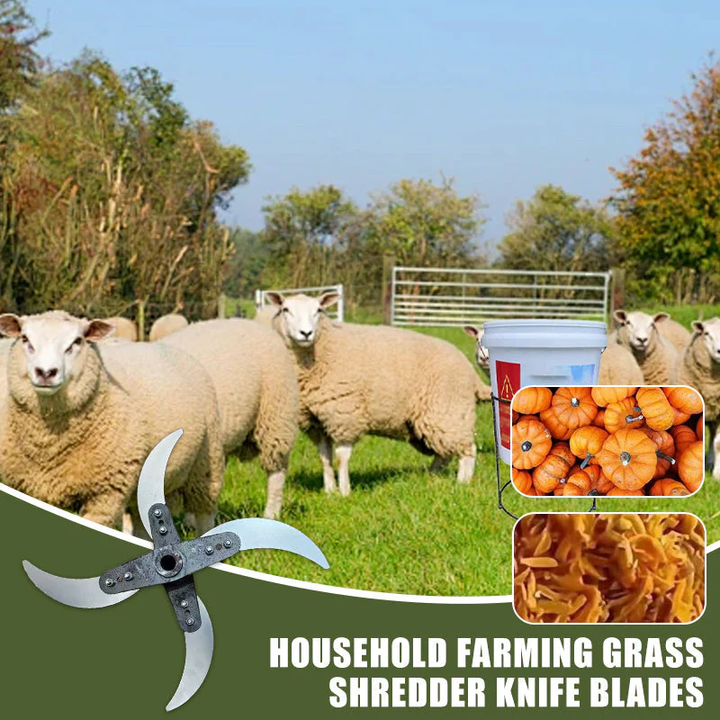 📢📢50 % de réduction !! ⏰🔪 Lame de coupe 4 lames pour déchiqueteuse d’herbe – Diamètre ajustable (25-26 cm), acier anti-rouille, installation universelle ! 🌿🚜