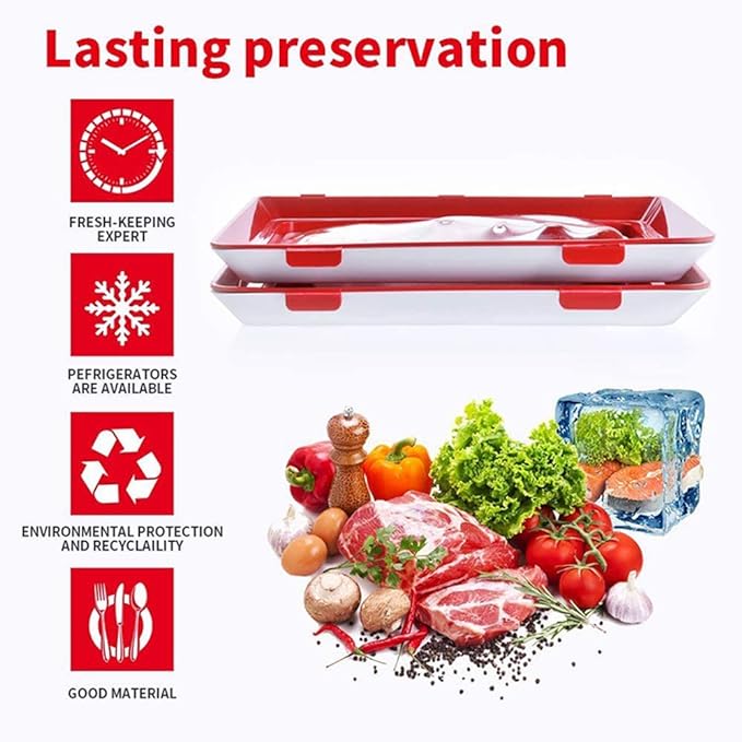🌿 Conception écologique - plateaux de conservation des aliments réutilisables ( 🔥 Vente chaude achetez plus, obtenez plus! 🔥) - Image 2