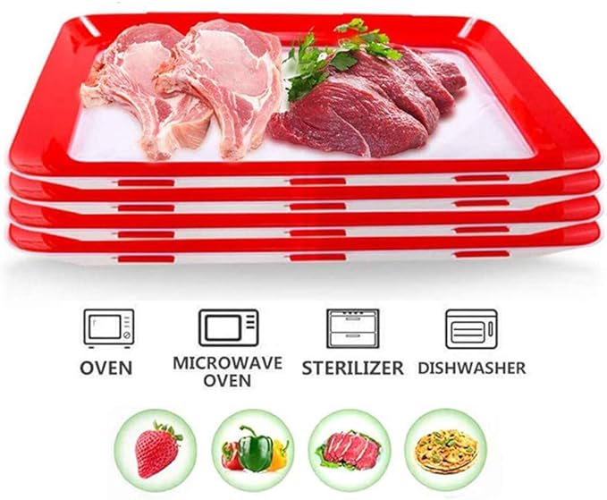 🌿 Conception écologique - plateaux de conservation des aliments réutilisables ( 🔥 Vente chaude achetez plus, obtenez plus! 🔥) - Image 5