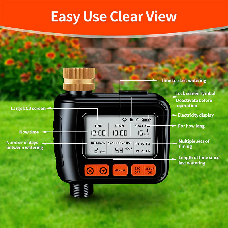 Large LCD Display Water Timer for Garden House - Image 5