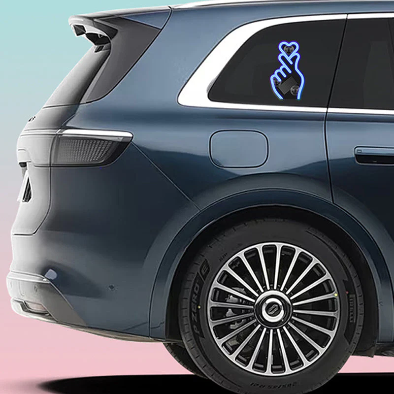 📢📢50 % de réduction !! ⏰Lampe LED solaire pour voiture en forme de geste cœur - Image 8