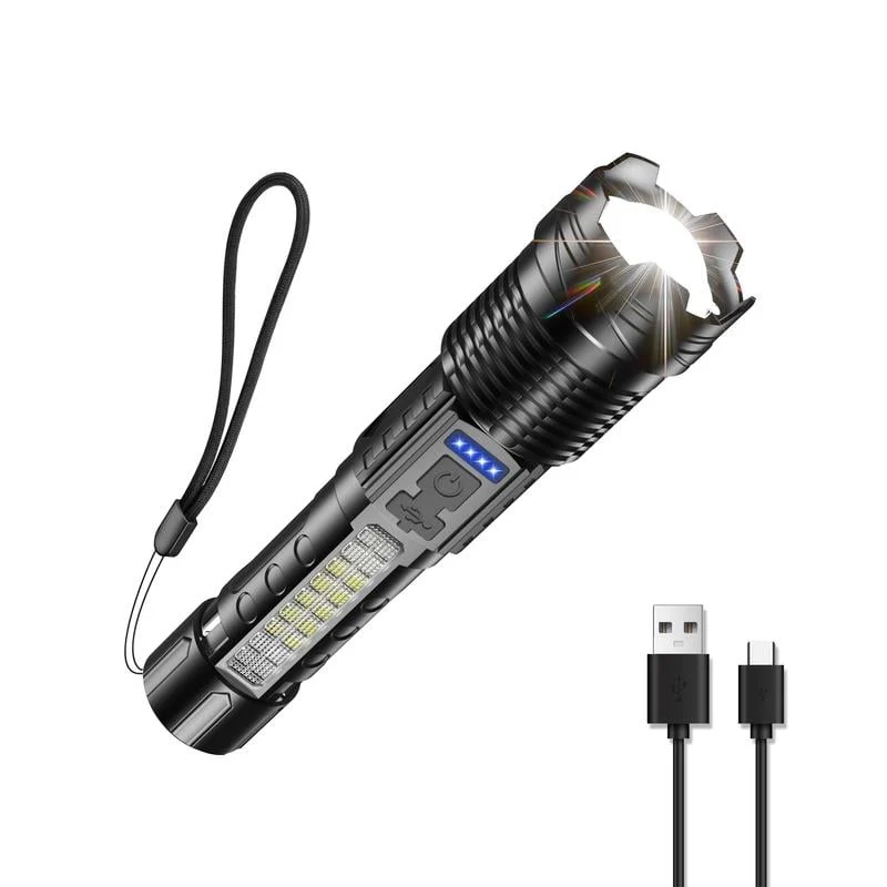 💥LAST DAY SALE 50% OFF💥Outdoor lighting white laser flashlight with cob warning side work light - Image 8