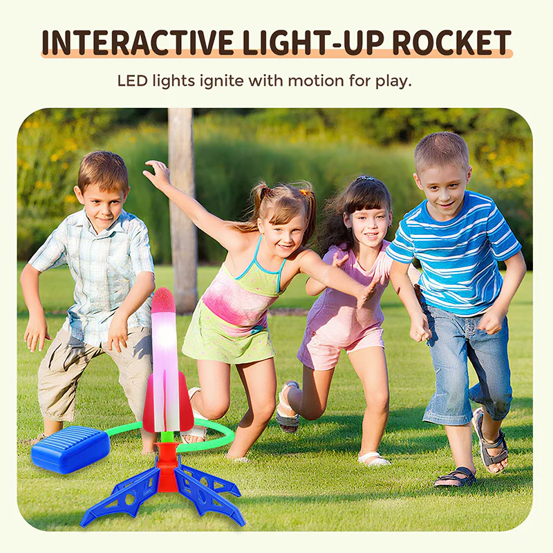 📢📢50 % de réduction !!!✨ Lance-Roquettes LED pour Enfants – Projectiles Mous, Effets Lumineux & Jeu d'Extérieur Sécurisé 🌟🧒 - Image 2