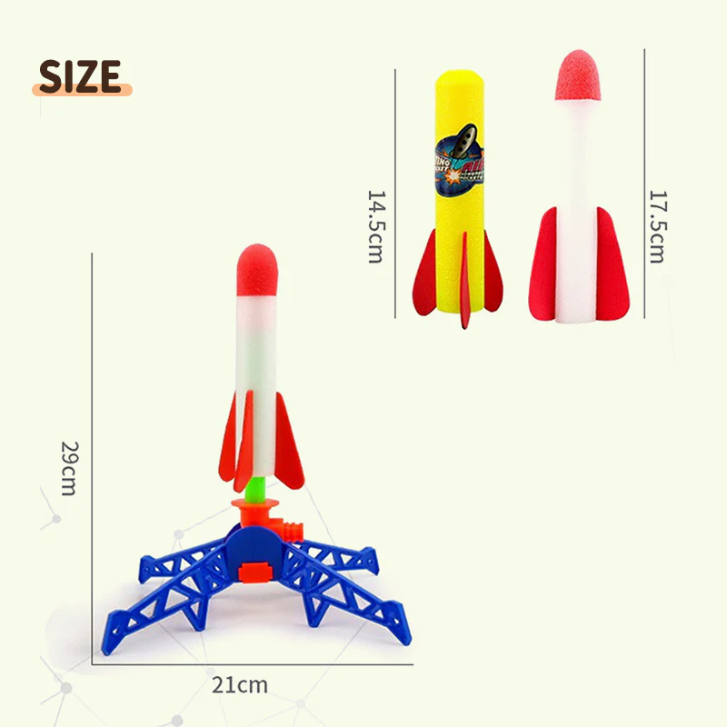 📢📢50 % de réduction !!!✨ Lance-Roquettes LED pour Enfants – Projectiles Mous, Effets Lumineux & Jeu d'Extérieur Sécurisé 🌟🧒 - Image 6