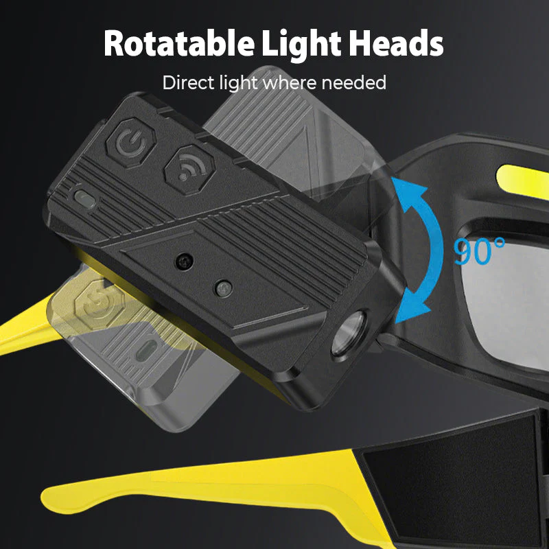 📢📢50 % DE RÉDUCTION !! ⏰ Lunettes LED Mains Libres - Éclairage Intégré Réglable, Léger et Confortable pour Bricolage/Réparations 🛠️📦 - Image 5