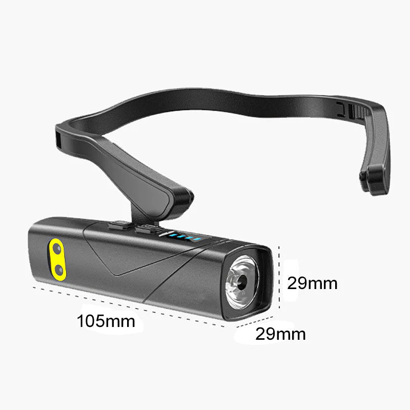 📢📢50 % de réduction !!!🎅Lampe frontale LED ultra-légère à porter sur l’oreille : 5 modes, détection gestuelle & batterie intelligente ! 💡🏃‍♂️ - Image 8