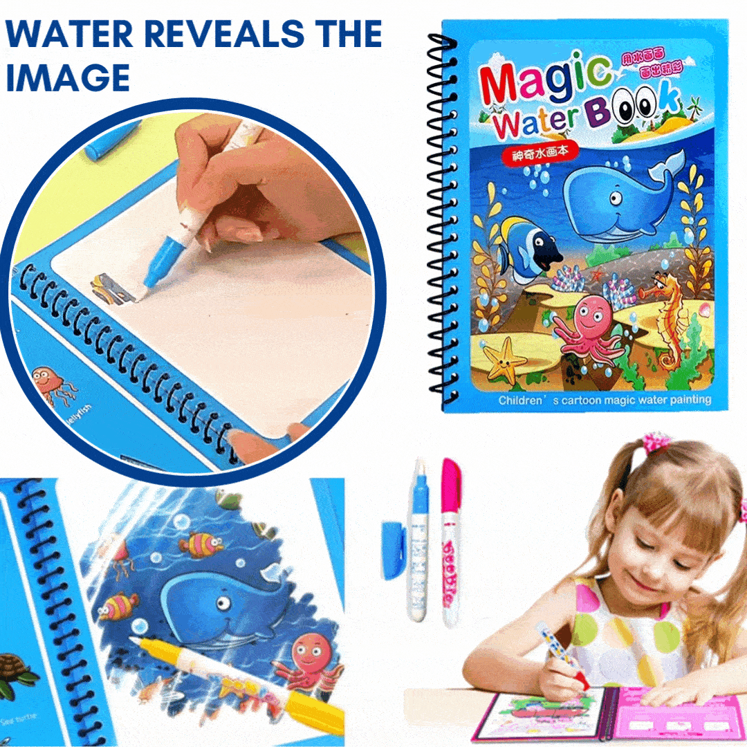 🌹ACHETEZ-EN 1, OBTENEZ-EN 1 GRATUITEMENT🔥Promotion d'été🎁✨️Livre magique de l'eau📚️🎨🧠