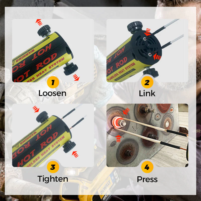 🔥Kit de chauffage à induction magnétique - Outil de démontage de boulons à induction 1100 W - Image 6
