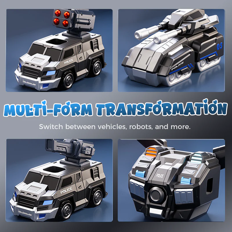 📢📢 50% DE RÉDUCTION ! ✨Voiture et robot transformables magnétiques 9 en 1 - Image 4