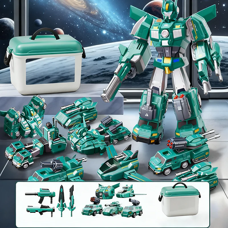 📢📢 50% DE RÉDUCTION ! ✨Voiture et robot transformables magnétiques 9 en 1 - Image 9