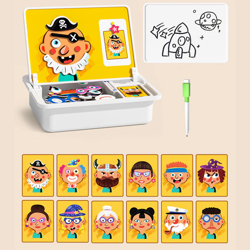 🧩 60% DE RÉDUCTION ! 🎨 Boîte à Puzzle Magnétique Enfant - Jeu Éducatif avec Planche à Dessin et Pièces Colorées 🖍️📦 - Image 10
