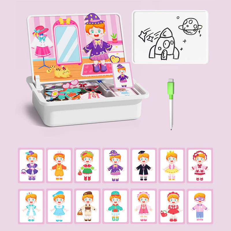 🧩 60% DE RÉDUCTION ! 🎨 Boîte à Puzzle Magnétique Enfant - Jeu Éducatif avec Planche à Dessin et Pièces Colorées 🖍️📦 - Image 11