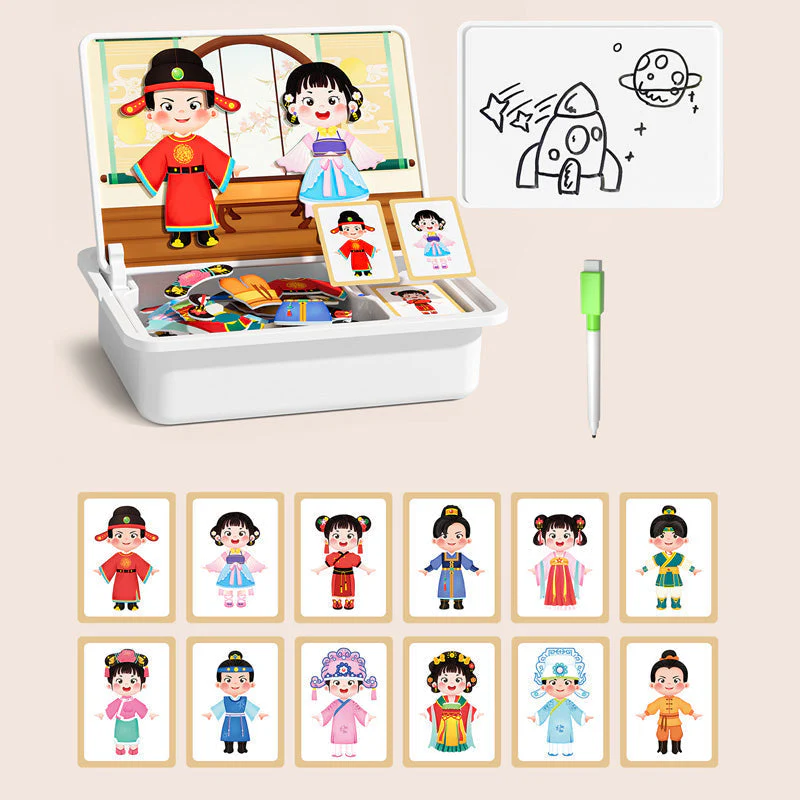 🧩 60% DE RÉDUCTION ! 🎨 Boîte à Puzzle Magnétique Enfant - Jeu Éducatif avec Planche à Dessin et Pièces Colorées 🖍️📦 - Image 12