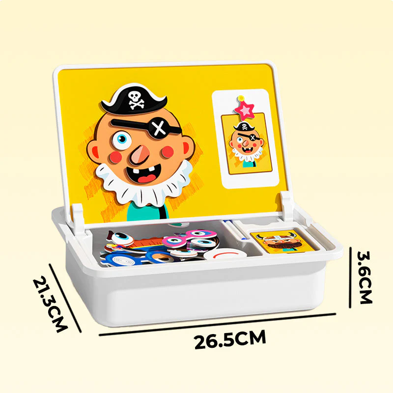 🧩 60% DE RÉDUCTION ! 🎨 Boîte à Puzzle Magnétique Enfant - Jeu Éducatif avec Planche à Dessin et Pièces Colorées 🖍️📦 - Image 9