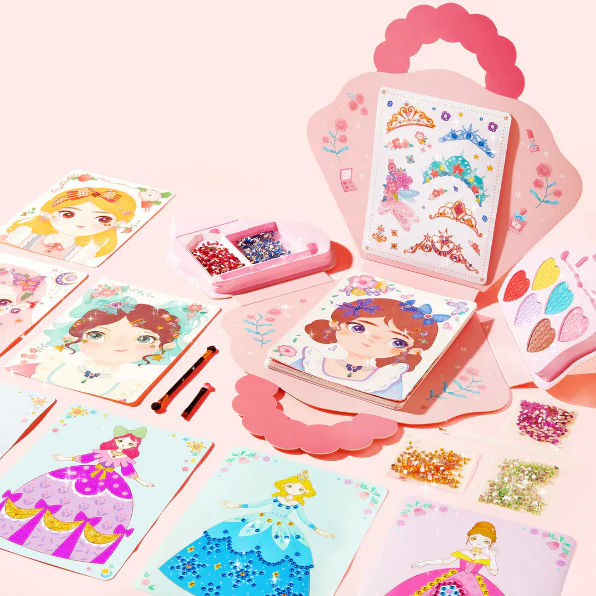 📢📢50% DE RÉDUCTION !!! ✨Ensemble de jeu d'habillage et de maquillage de princesse fantastique 3 en 1