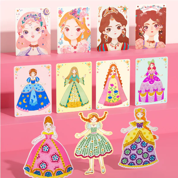 📢📢50% DE RÉDUCTION !!! ✨Ensemble de jeu d'habillage et de maquillage de princesse fantastique 3 en 1 - Image 5