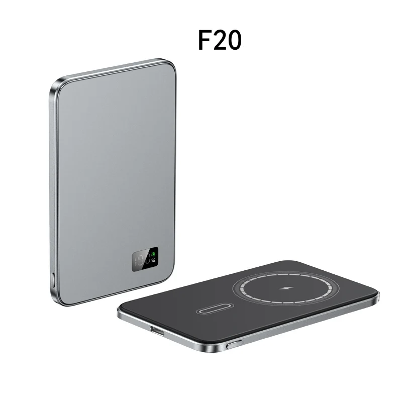 Chargeur sans fil portable magnétique avec écran LED - Image 14