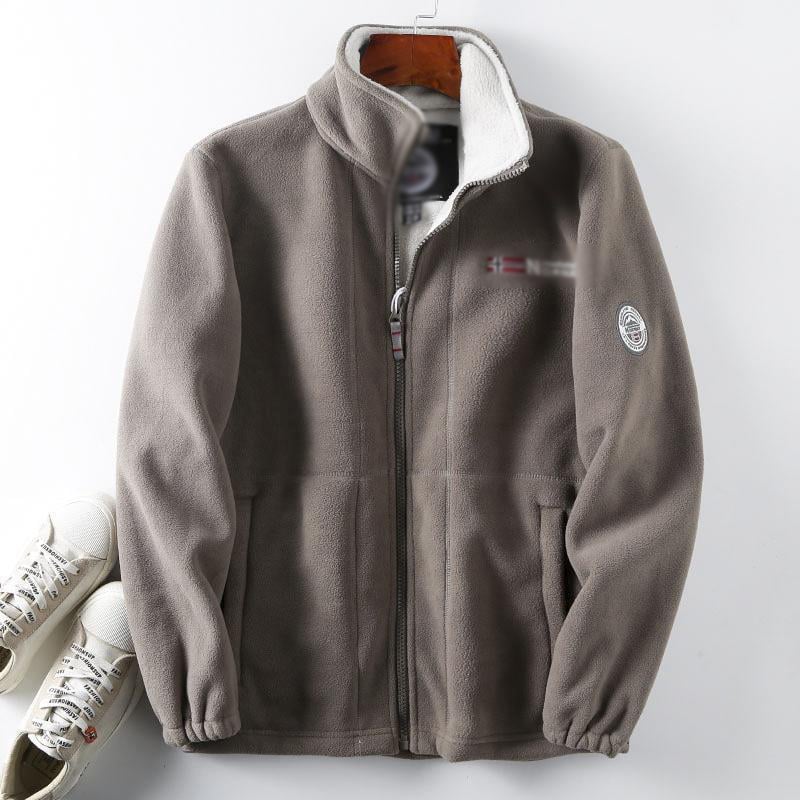 📢70% de réduction！！！📍🎁Veste chaude rembourrée double couche unisexe - Image 12