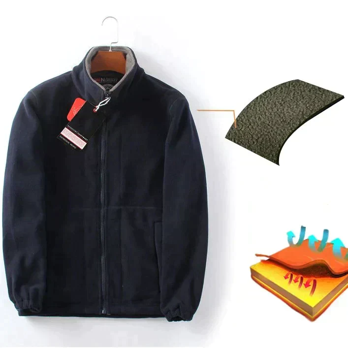 📢70% de réduction！！！📍🎁Veste chaude rembourrée double couche unisexe - Image 3
