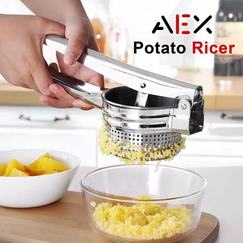 📢📢50 % de réduction !! ⏰Presse multifonctionnel en acier inoxydable AEX pour pommes de terre, jus et aliments
