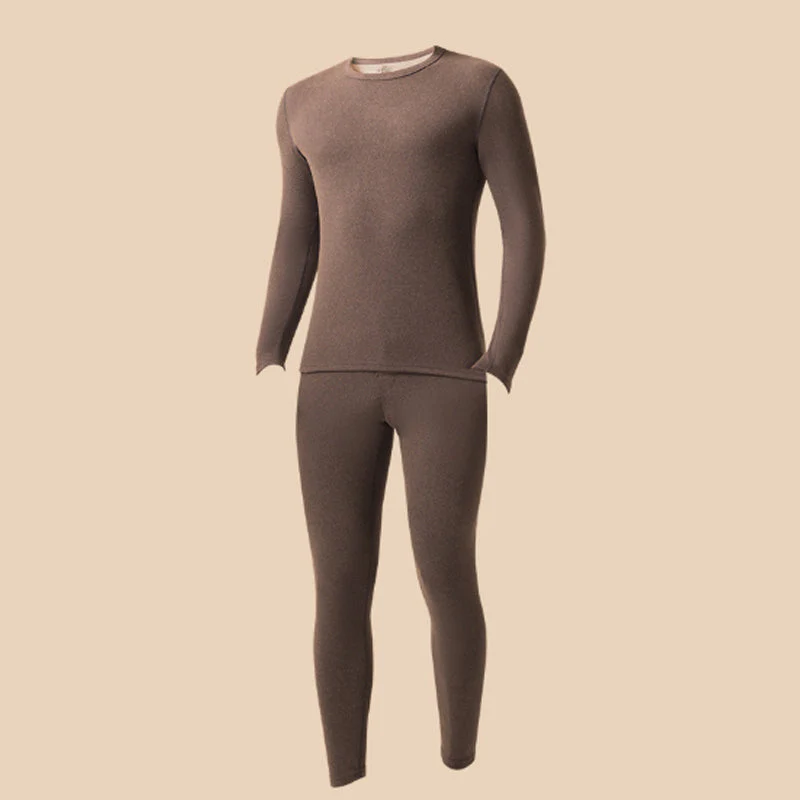 📢📢60% DE RÉDUCTION ! ✨Ensemble thermique doublé en peluche pour homme - Image 12