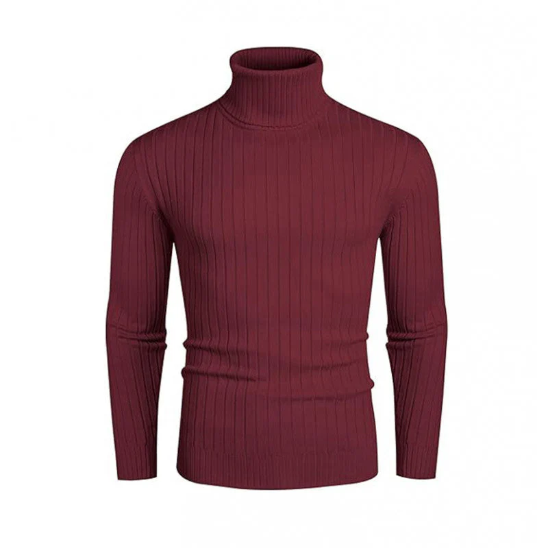📢📢55% de réduction !! ⏰Pull à col roulé côtelé pour homme - Image 14
