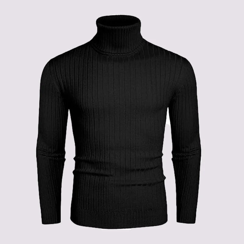 📢📢55% de réduction !! ⏰Pull à col roulé côtelé pour homme - Image 15