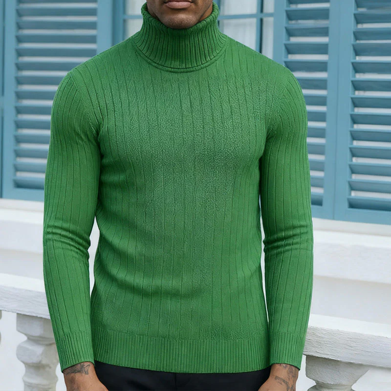 📢📢55% de réduction !! ⏰Pull à col roulé côtelé pour homme - Image 6