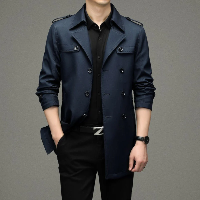Veste Coupe-Vent Double Boutonnée pour Hommes - Image 2