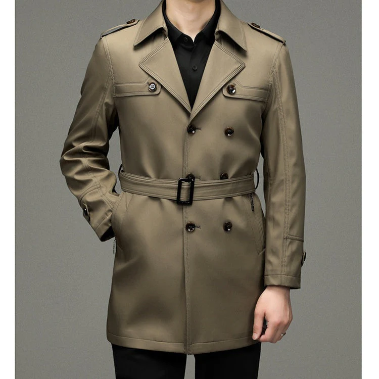 Veste Coupe-Vent Double Boutonnée pour Hommes - Image 4
