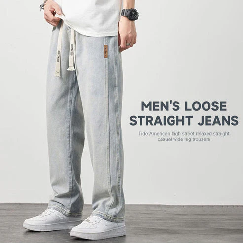 📢📢60 % de réduction !!! ✨Jeans droits amples pour hommes