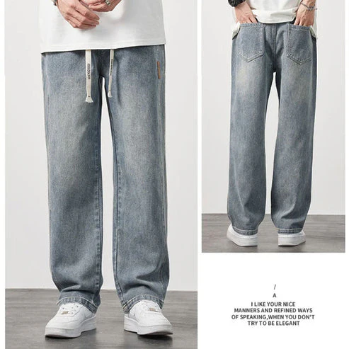 📢📢60 % de réduction !!! ✨Jeans droits amples pour hommes - Image 3