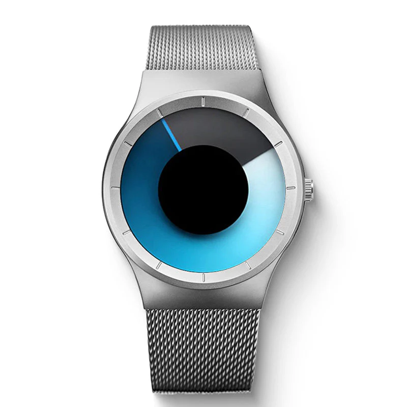 Montre quartz minimaliste imperméable sans aiguilles pour homme - Image 10