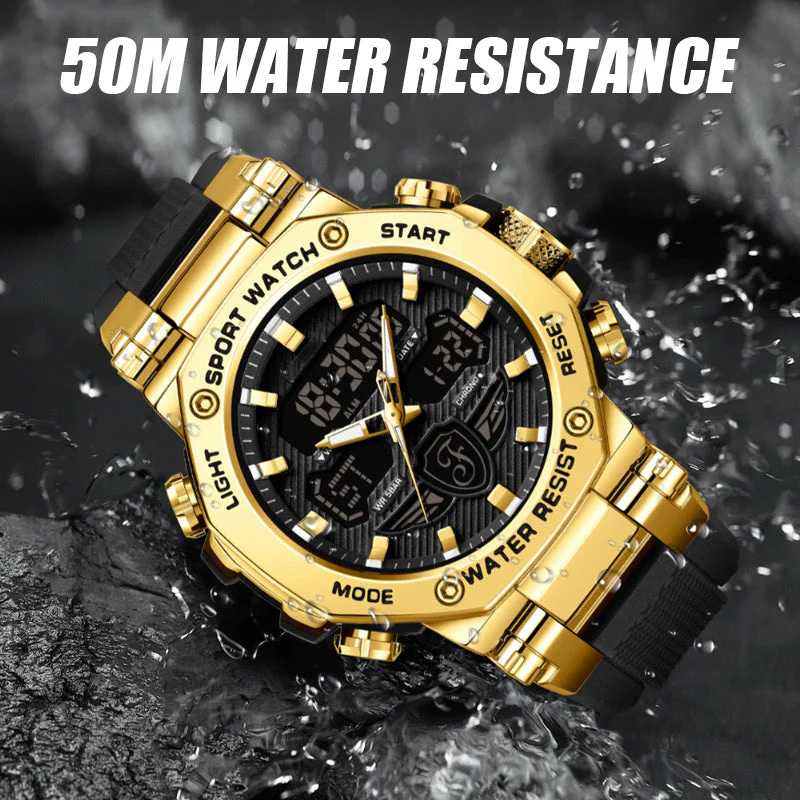 📢📢60 % de réduction !! ⏰Montre multifonction imperméable et lumineuse pour homme - Image 4