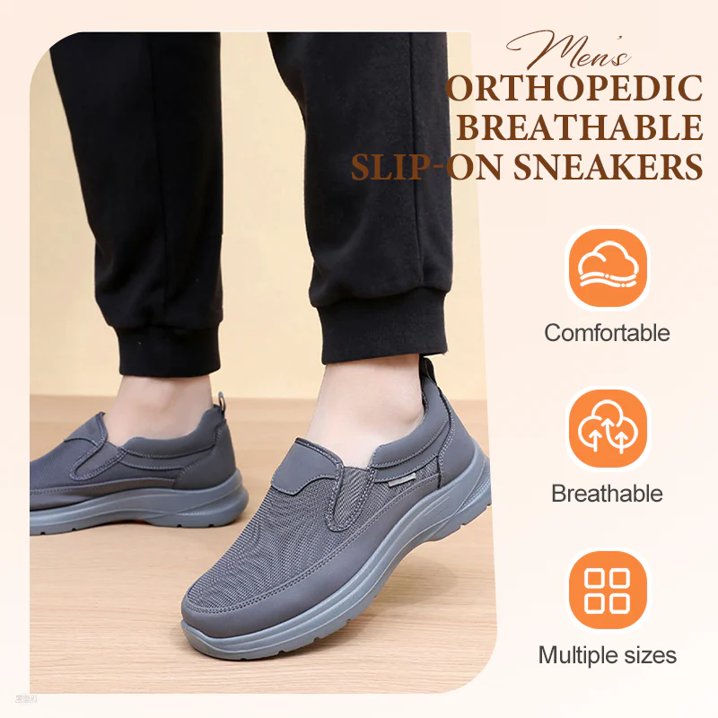 📢📢60% DE RÉDUCTION !!! ✨Baskets orthopédiques respirantes à enfiler pour hommes