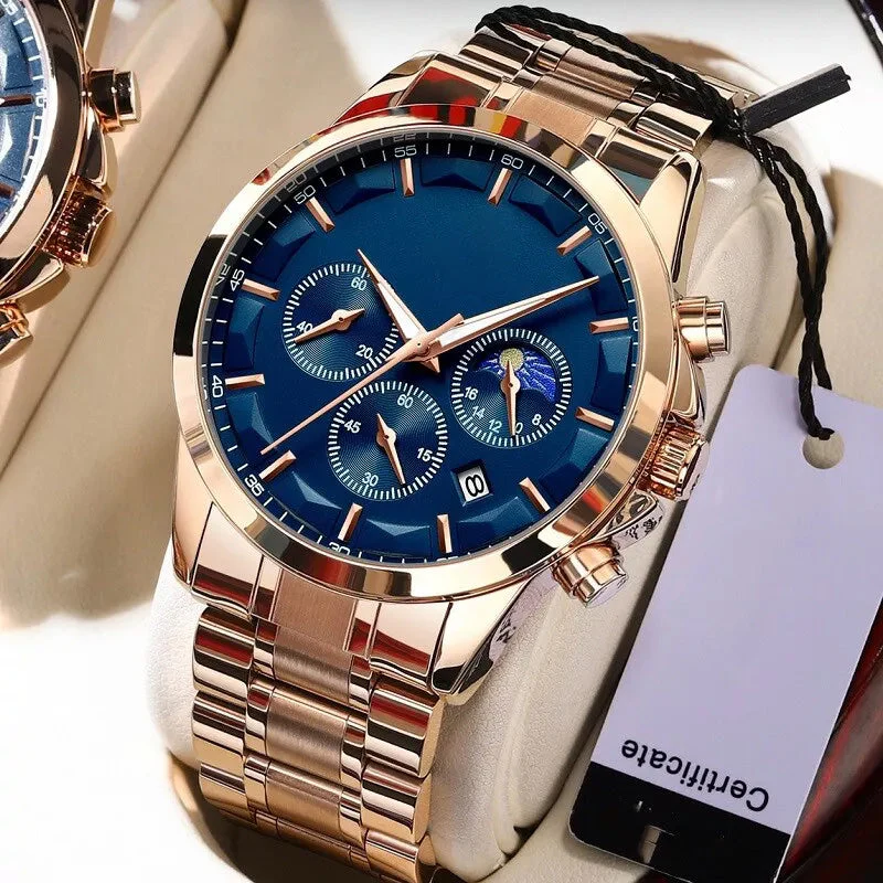 🎁🔥2025 ventes chaudes🔥⌚Montre à quartz en acier inoxydable pour hommes - Image 6