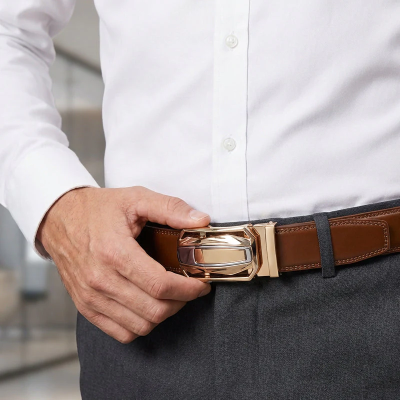 đąđą50 % de rĂ©duction !! â°Ceinture Ă cliquet pour homme, habillĂ©e et dĂ©contractĂ©e - Image 5