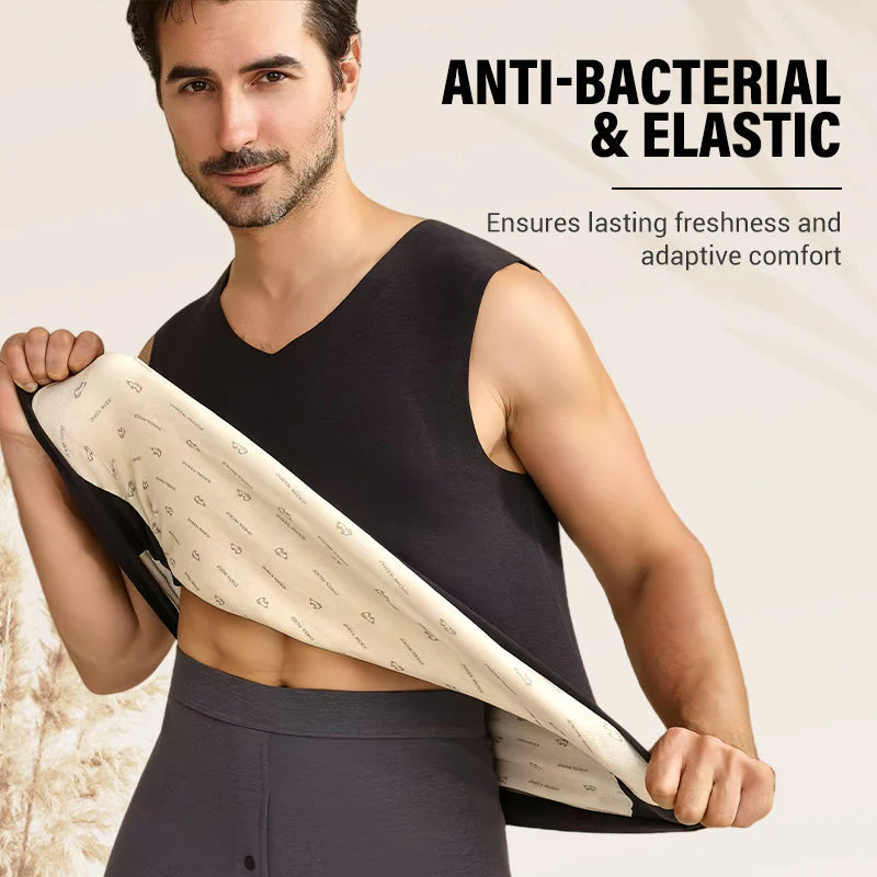 📢📢50% DE RÉDUCTION !!!✨Gilet thermique uni sans coutures pour homme - Image 5