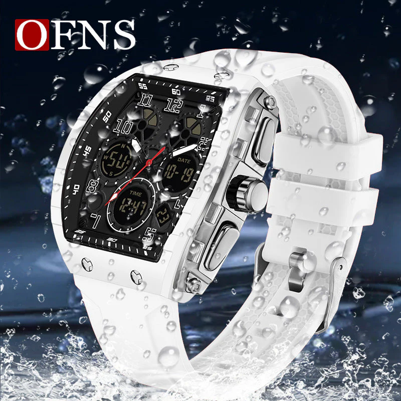📢📢60 % de réduction !!! ✨ Conçu pour l’action – Montre sportive automatique lumineuse, résistante à l’eau et aux chocs