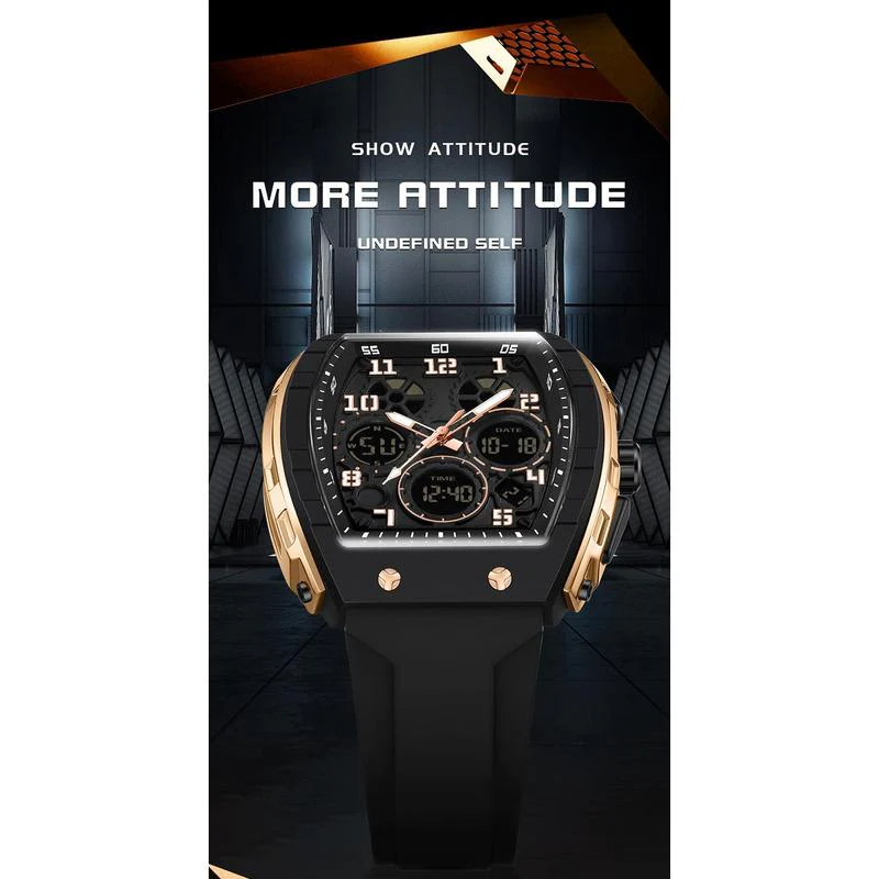 📢📢60 % de réduction !!! ✨ Conçu pour l’action – Montre sportive automatique lumineuse, résistante à l’eau et aux chocs - Image 3