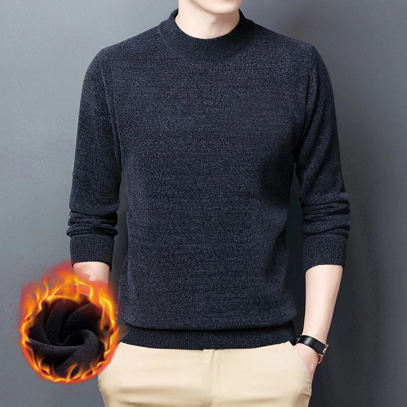 đąđą60% de rĂ©duction !! â°Pull Ă col montant doublĂ© thermique pour homme - Image 2