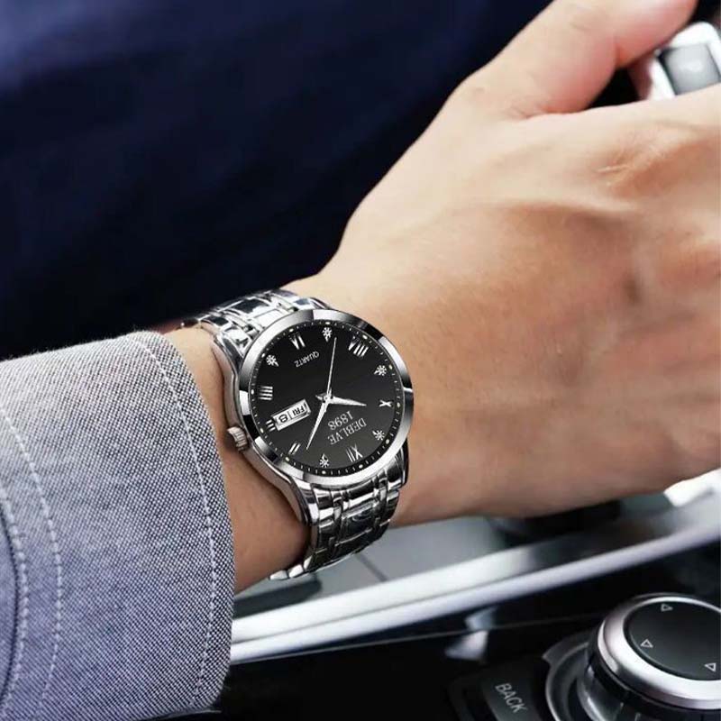 📢📢60 % de réduction !!!🎅Montre lumineuse imperméable bicolore pour homme - Image 9