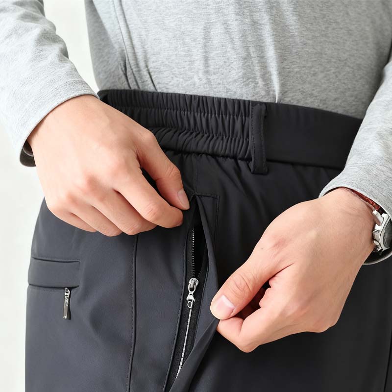 Men's Warm Pants with Zipper Pockets - Image 4