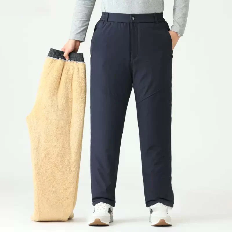Men's Warm Pants with Zipper Pockets - Image 7